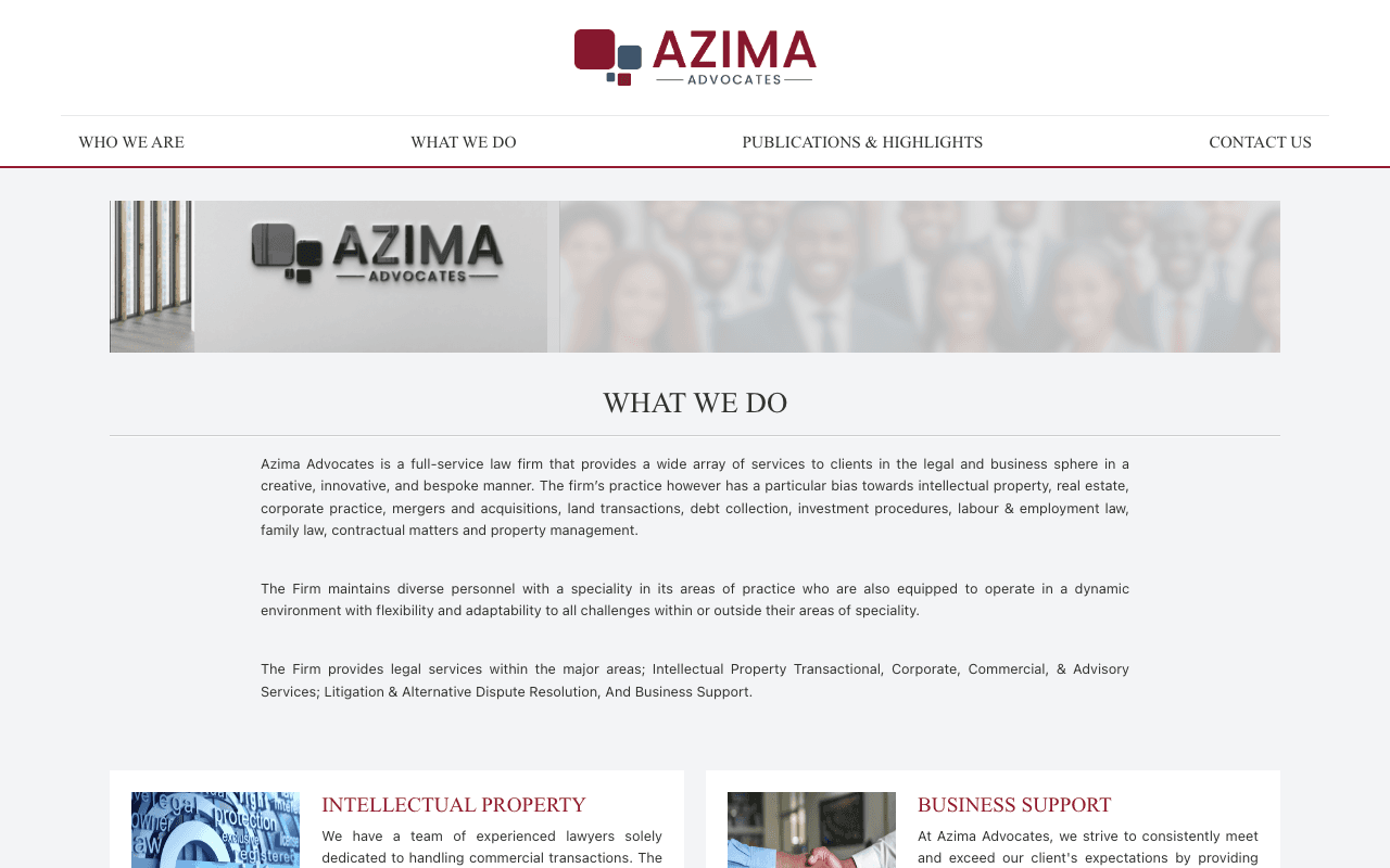 Azima Advocates screenshot 3